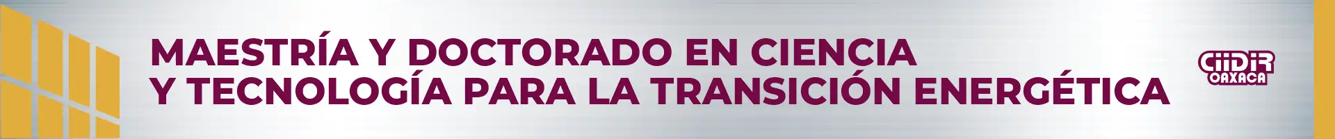 Pleca Maestría y Doctorado en Ciencia y Tecnología para la Transición Energética